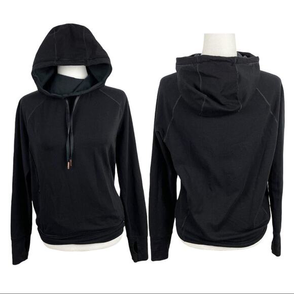 Sweaty Betty Rhythm Merino Black Hoodie Size Small - Picture 6 of 16